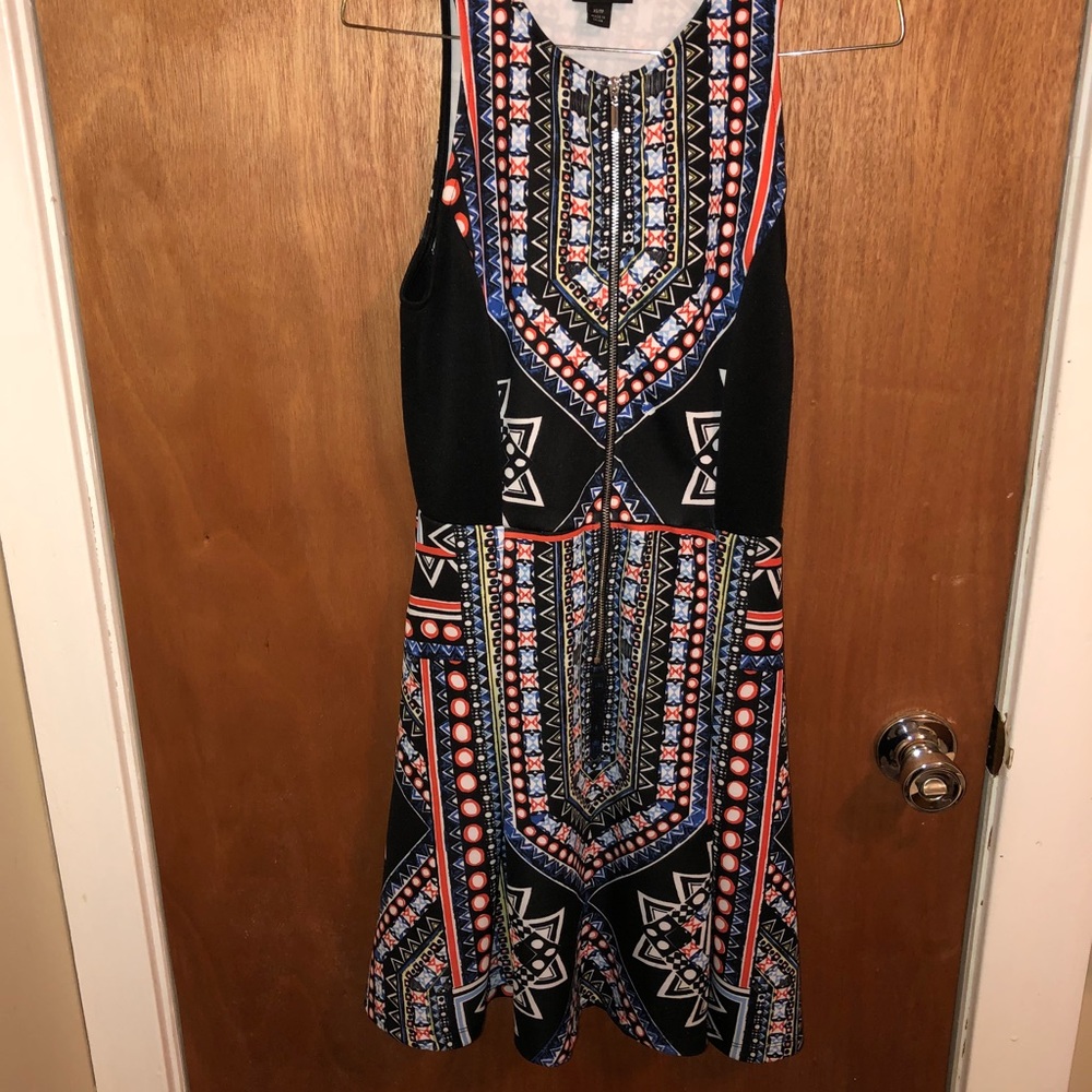 Printed Semi-formal Skater Dress